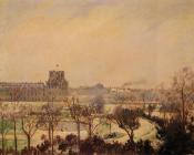 卡米耶 毕沙罗 : The Tuileries Gardens, Snow Effect